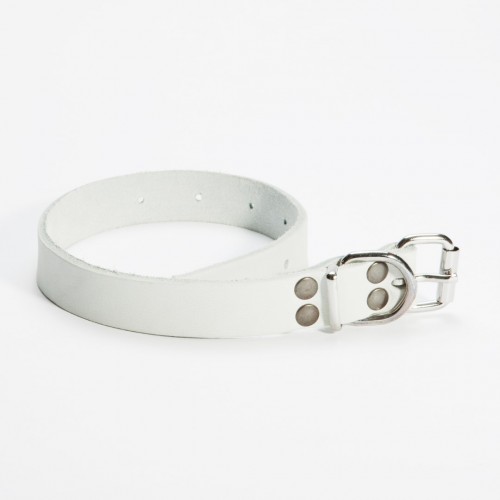 Leren halsband Nero 25 mm x 550 mm