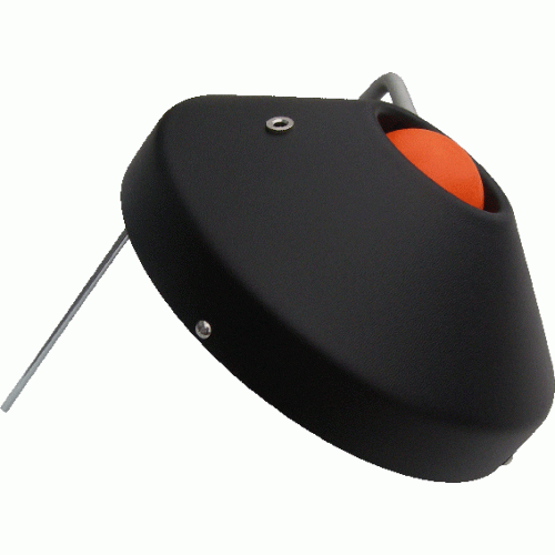 Gele bal 70mm met koord (drijvend)